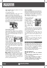 Preview for 36 page of Urrea CE1115 User Manual And Warranty