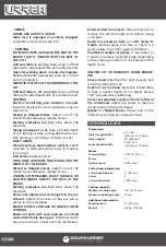 Preview for 32 page of Urrea CN1112 User Manual And Warranty