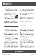 Preview for 24 page of Urrea HG909 User Manual And Warranty