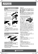 Preview for 10 page of Urrea HL930 User'S Manual And Warrantly