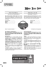 Preview for 24 page of Urrea PP921A User Manual And Warranty