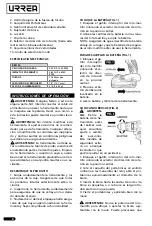 Preview for 6 page of Urrea RB1120 User Manual And Warranty