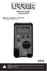 Urrea UD18 User Manual And Warranty предпросмотр