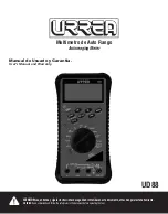 Urrea UD88 User'S Manual And Warranty Information preview