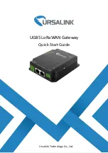 Preview for 1 page of Ursalink UG85 Quick Start Manual