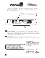 Предварительный просмотр 8 страницы US Amps AX Installation Manual