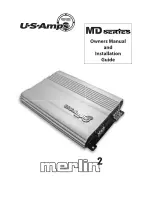 Preview for 1 page of US Amps Merlin MD Series Owner'S Manual