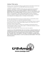 Preview for 12 page of US Amps Merlin MD Series Owner'S Manual