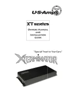 Preview for 1 page of US Amps X Terminator XT Series Owners And Installation Manual