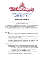 US Cake Supply USC CS-12 User Manual preview