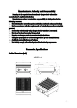 Preview for 5 page of US COOKING EQUIPMENT USCBR-24 Operating Instructions Manual