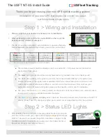 US Fleet Tracking USFT NT-X5 Install Manual preview