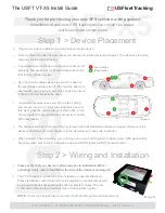 US Fleet Tracking USFT VT-X5 Install Manual preview