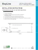 Preview for 2 page of US LED BayLine BLN1 Series Installation Manual