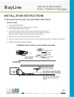 Preview for 3 page of US LED BayLine BLN1 Series Installation Manual