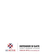 Preview for 5 page of US Netting Defender Gate 20 Instruction Manual