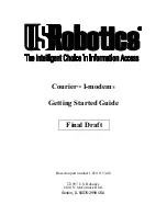 US Robotics 000698-13 - Getting Started Manual preview