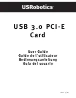 US Robotics 3.0 PCI-E User Manual preview