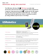 Preview for 1 page of US Robotics 5425 Specification Sheet