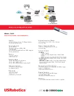 Preview for 2 page of US Robotics 5425 Specification Sheet