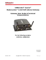 US Robotics Courier USR3510 User Manual preview