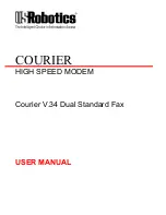 Preview for 1 page of US Robotics Courier V.34 User Manual