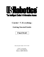 Preview for 1 page of US Robotics Courier V.Everything Getting Started Manual