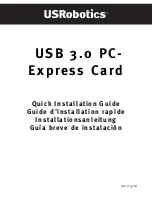 Preview for 1 page of US Robotics USB 3.0 PC-EXPRESS CARD Manual