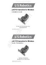 US Robotics USR5699C Installation Manual preview