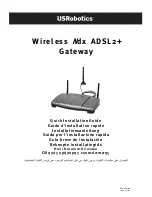 US Robotics Wireless Ndx ADSL2+ Gateway Quick Installation Manual preview