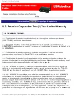 Preview for 4 page of US Robotics Wireless USB Print Server User Manual