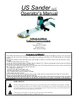 US Sander DRE10 Operator'S Manual preview