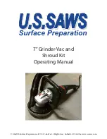 Предварительный просмотр 1 страницы US SAWS 7” Grinder-Vac Operating Manual