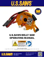 US SAWS Belly Saw Operating Manual preview