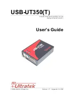 US Ultratek USB-UT350 User Manual preview