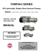 US VACUUM Torrvac Series Installation & Operation Manual предпросмотр