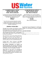 Preview for 24 page of US Water Systems 200-SENTRY-IX Owner'S Manual