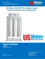 US Water Systems 220-USCRO-200FR User Manual предпросмотр