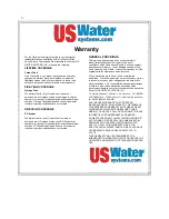 Предварительный просмотр 11 страницы US Water Systems 225-CSRO-M Owner'S Manual