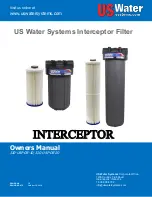 US Water Systems 320-USP-DS-10 Owner'S Manual предпросмотр