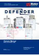 US Water Systems Defender 223-DFROM Series Owner'S Manual preview