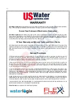 Предварительный просмотр 35 страницы US Water Systems Flexx Oxi-Gen FX-150 Owner'S Manual