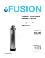 US Water Systems FUSION 111-UFF-Cal-1 Installation, Operation And Maintenance Manual предпросмотр