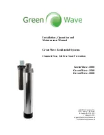 Предварительный просмотр 1 страницы US Water Systems GreenWave 1000 Installation, Operation And Maintenance Manual