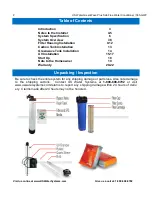 Preview for 2 page of US Water Systems Greenwave Plus 385-GWP-1000-UV Owner'S Manual