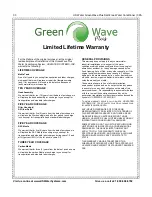 Preview for 33 page of US Water Systems Greenwave Plus 385-GWP-1000-UV Owner'S Manual