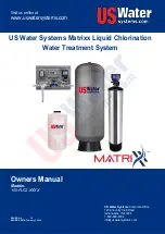 Предварительный просмотр 1 страницы US Water Systems Matrixx 150-FLCS Series Owner'S Manual