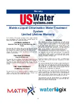 Предварительный просмотр 30 страницы US Water Systems Matrixx 150-FLCS Series Owner'S Manual