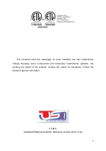 Предварительный просмотр 24 страницы US USFF-300 Operating Instructions Manual