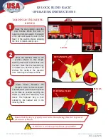 Preview for 2 page of USA Industries EZ-LOCK BLIND RACK Operating Manual